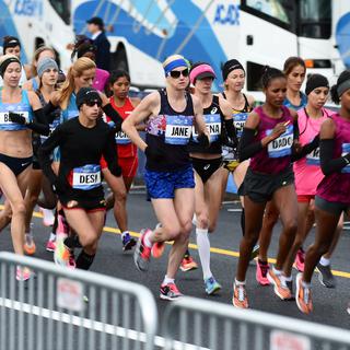Près de 50'000 coureurs ont participé au marathon de New York 2014. [AFP - Jewel Samad]