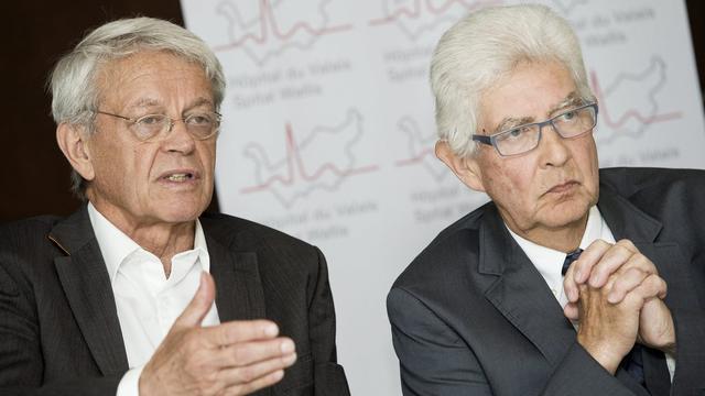 Charles Kleiber (à gauche) sera remplacé par Hildebrand de Riedmatten. [Jean-Christophe Bott]