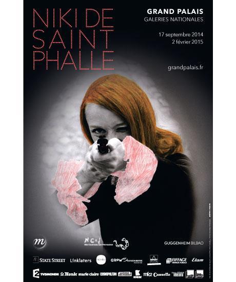L'affiche de l'exposition Niki de Saint Phalle. [Peter Whitehead]