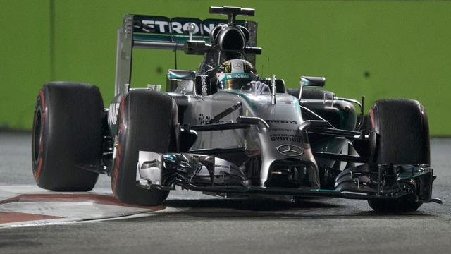 Lewis Hamilton n'a que 22 points de retard sur Rosberg. [Ng Han Guan]