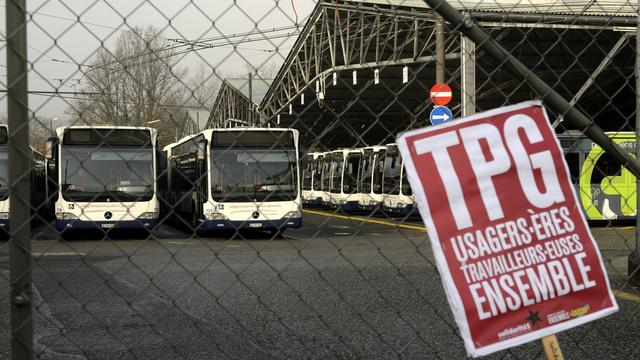 La grève des TPG a duré une seule journée, le mercredi 19 novembre. [Martial Trezzini]