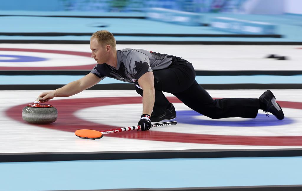 Brad Jacobs est le 3e skip canadien différent à remporter l'or olympique. [KEYSTONE - Robert F. Bukaty]