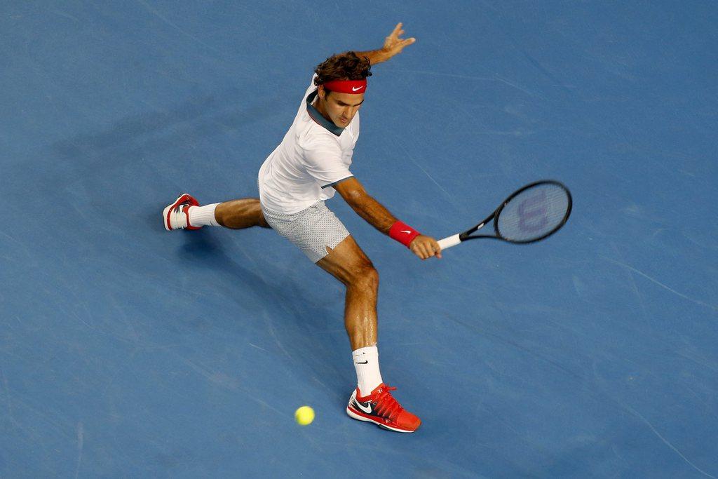 Federer a livré un match quasi parfait face au Slovène. [KEYSTONE - Made Nagi]