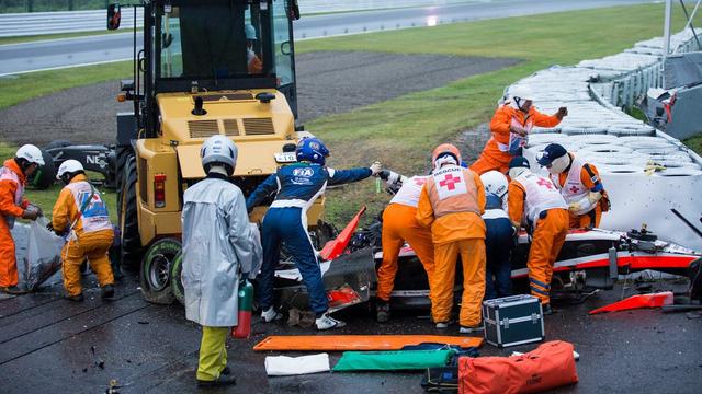 L'accident de Bianchi est survenu au 43e tour de la course. [HIROSHI YAMAMURA]