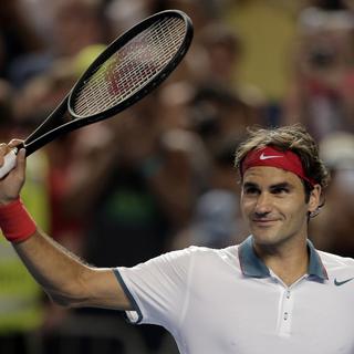Roger Federer après sa victoire au second tour de l'Open d'Australie. [AP Photo/Rick Rycroft]
