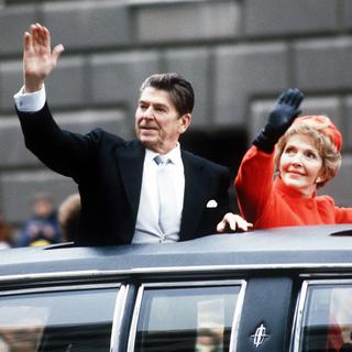 Ronald Reagan et son épouse Nancy à Washington en 1981. [The Art Archive/F&A Archive]