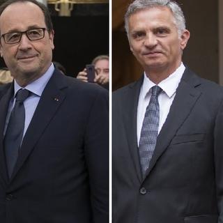 François Hollande (gauche) rencontrera Didier Burkhalter à propos de la situation de l'aéroport Bâle-Mulhouse.