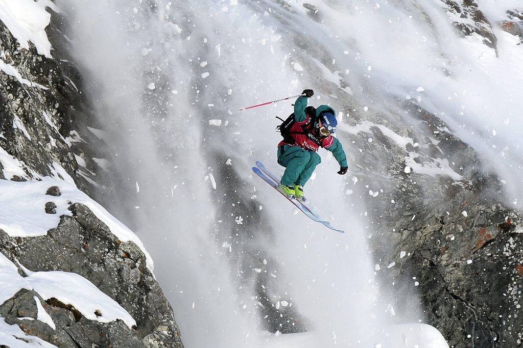 Spectacle à couper le souffle du côté de Verbier samedi. [KEYSTONE - Olivier Maire]