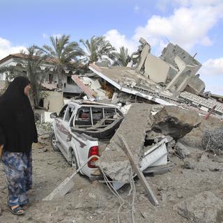 Des décombres à Gaza. [Ahmed Zakot]
