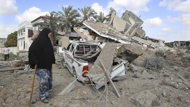 Des décombres à Gaza. [Ahmed Zakot]