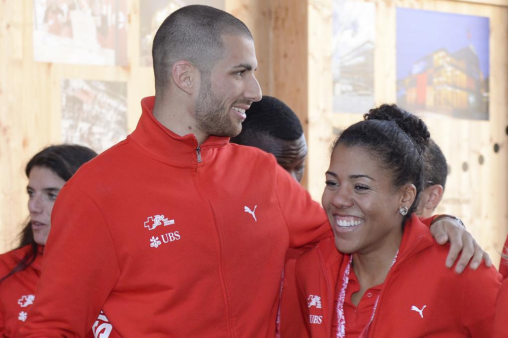 Hussein et Kambundji fouleront la piste du Letzigrund jeudi. [KEYSTONE - WALTER BIERI]