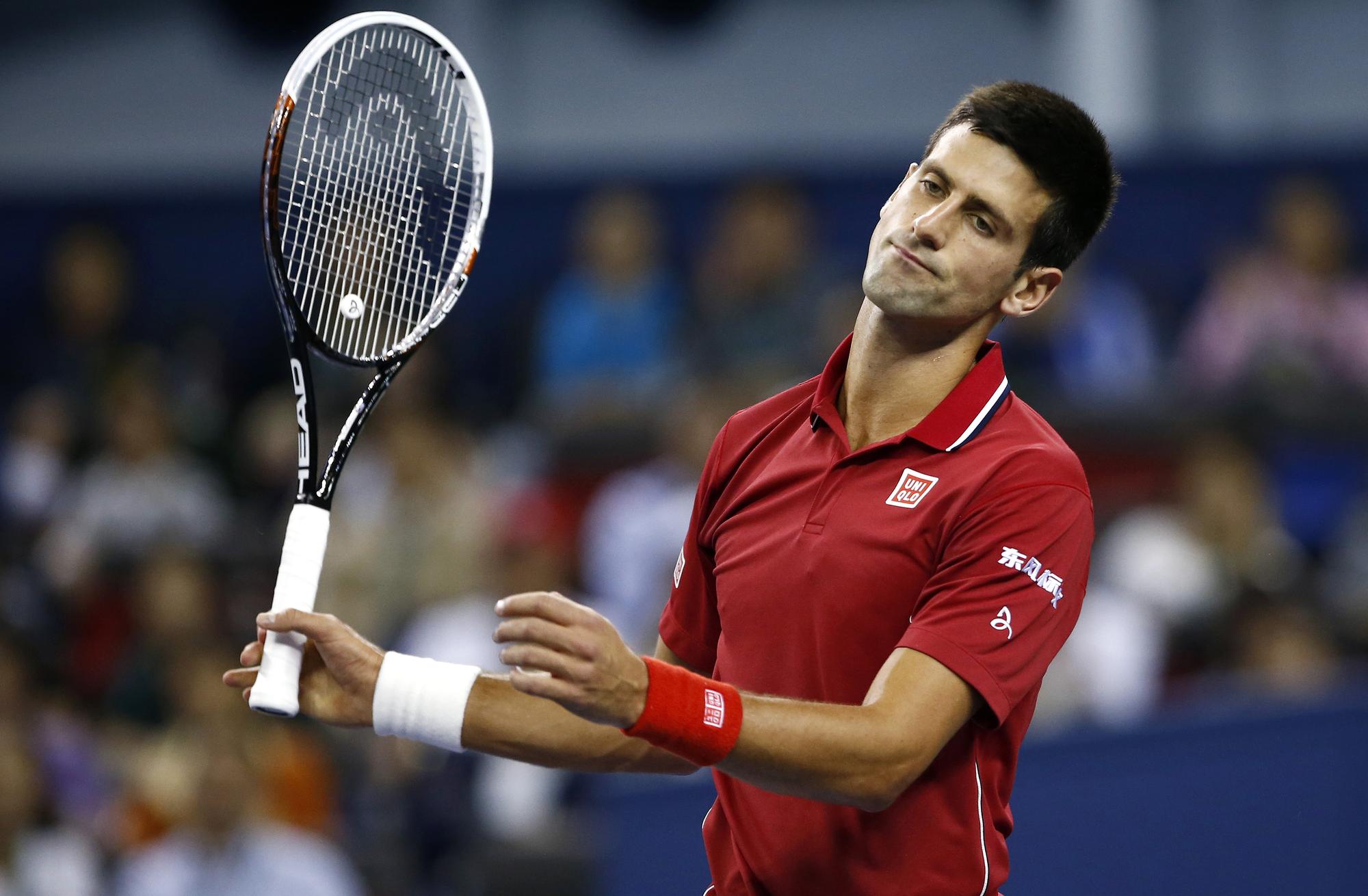 Djokovic était invaincu depuis 28 matches en Chine. [REUTERS - Aly Song]