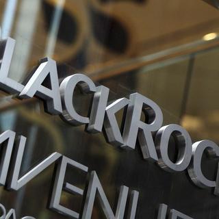 Le logo de la société BlackRock. [Shannon Stapleton]