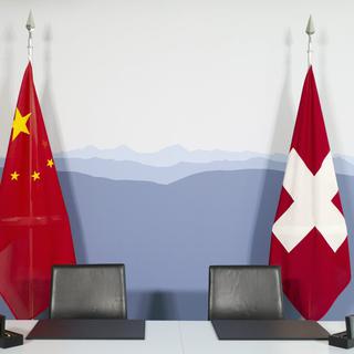 La Suisse n'a fait aucune déclaration sur les événements à Hong Kong, de peur de froisser ses relations avec Pékin. [Peter Klaunzer]