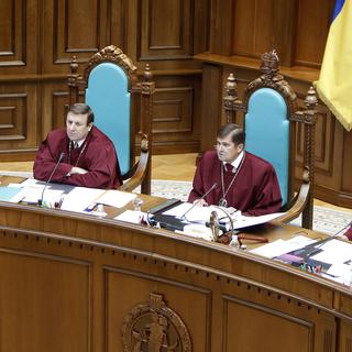 La Cour constitutionnelle ukrainienne à Kiev. [Gleb Garanich]