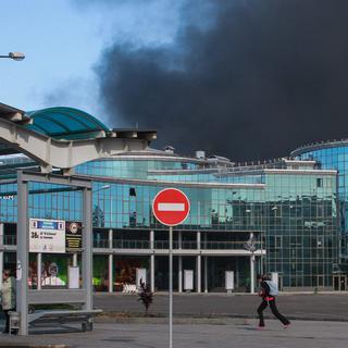 Les combats ont repris à Donetsk, notamment autour de l'aéroport. [KEYSTONE - EPA/Photomig]