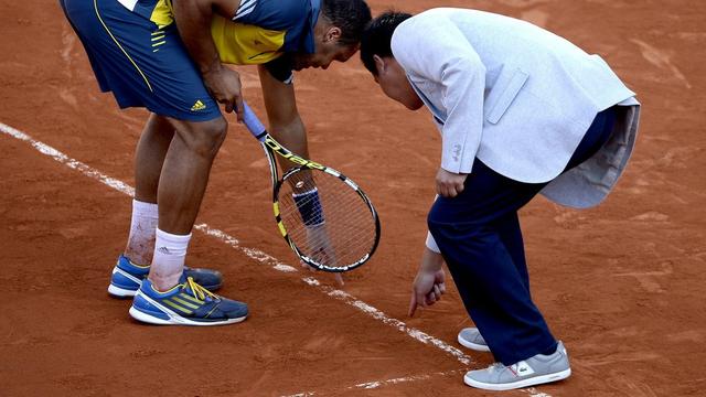 Le tournoi de Roland Garros se joue sur terre battue. [EPA/Keystone - Christophe Karaba]