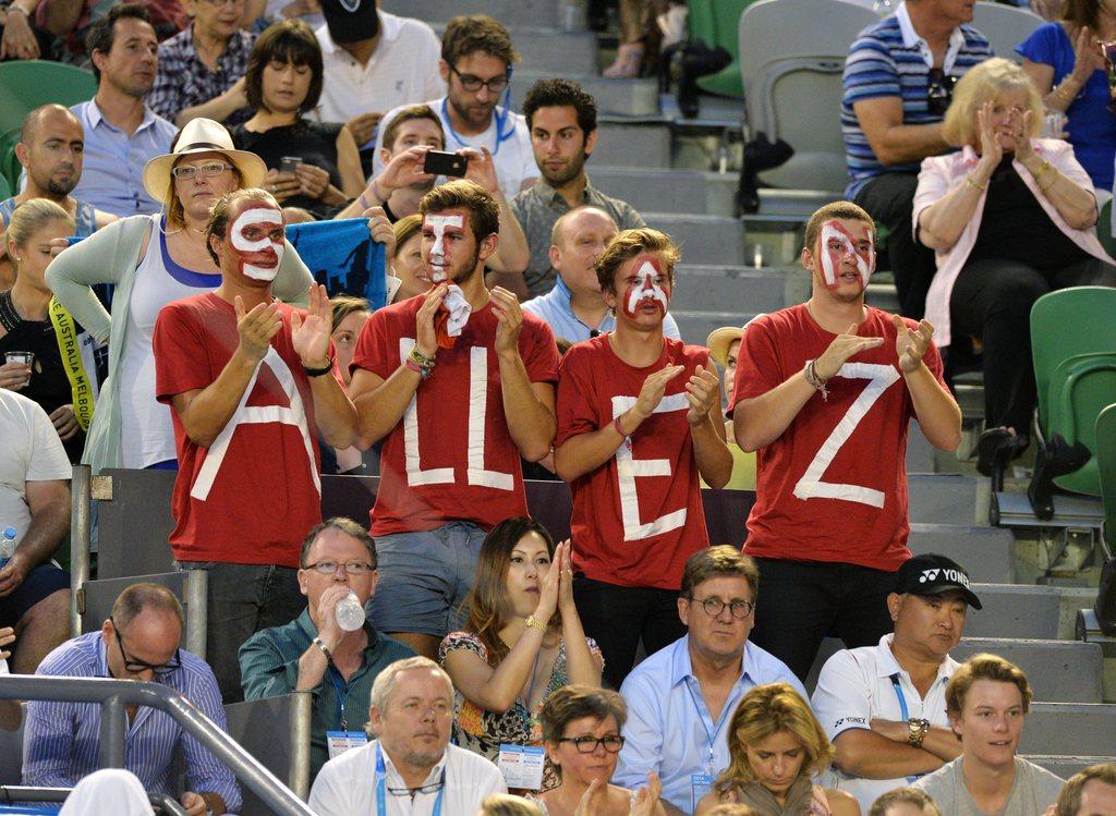 Stan peut compter sur de fidèles supporters à Melbourne. [KEYSTONE - Joe Castro]