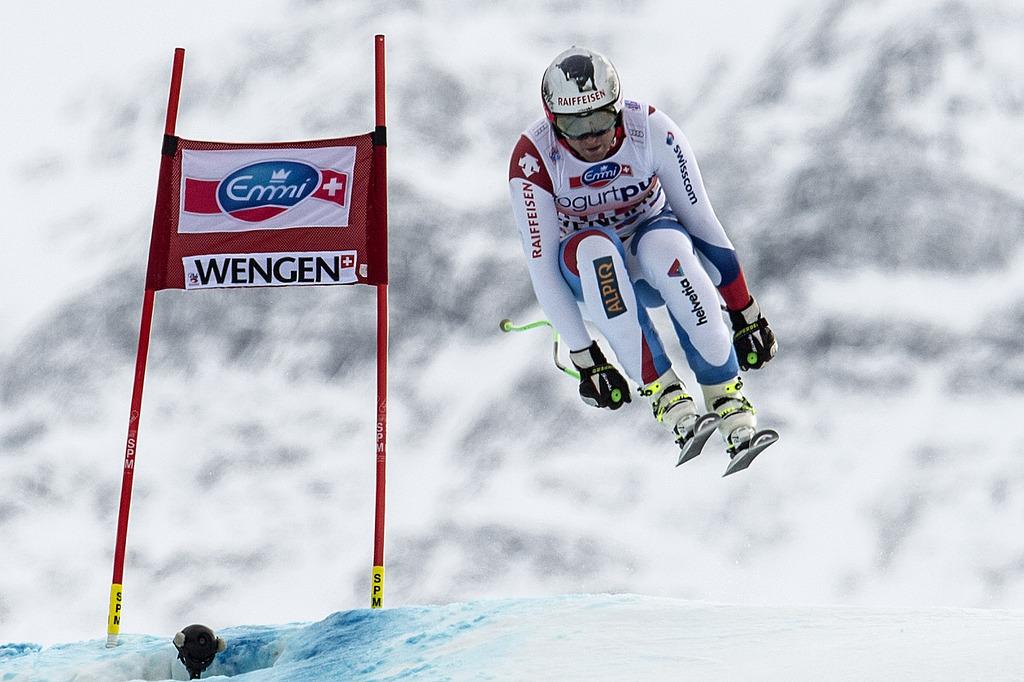 Zurbriggen créera-t-il la surprise lors du super-combiné de Wengen? [KEYSTONE - Peter Schneider]