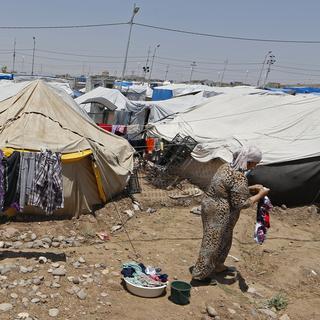 Le camp d'Arbil compte pour la plupart des réfugiés syriens kurdes au nord de l'Irak. [KARIM SAHIB]