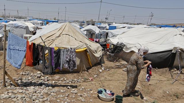 Le camp d'Arbil compte pour la plupart des réfugiés syriens kurdes au nord de l'Irak. [KARIM SAHIB]