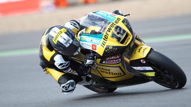 Lüthi n'a pas semblé à l'aise sur le circuit de Silverstone. [Marco Guidetti]