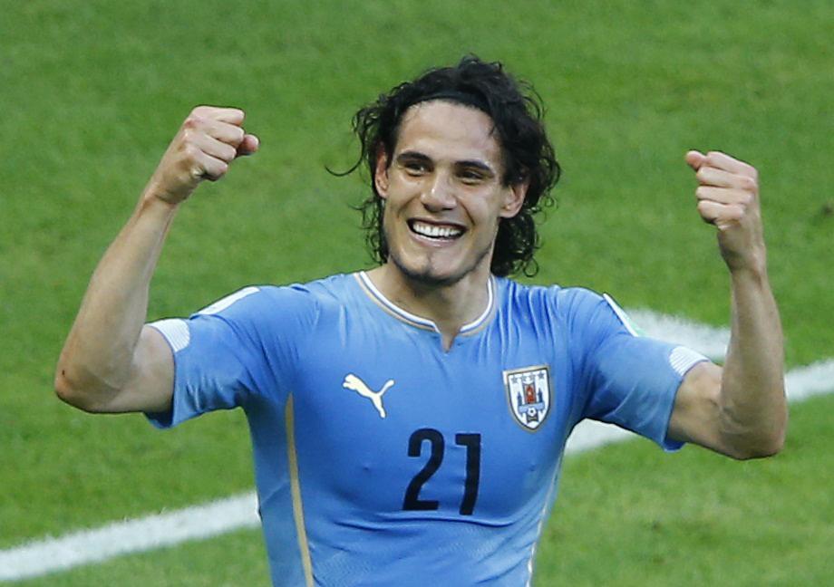 Son compère Luis Suarez "hors jeu", c'est à Edinson Cavani de briller. [REUTERS - Mike Blake]