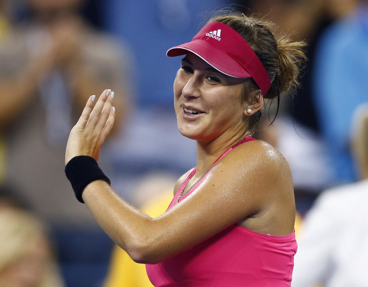 Belinda Bencic à la conquête du "grand monde". [REUTERS - Adam Hunger]