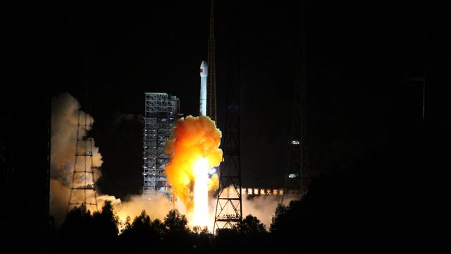 La Chine poursuit sa conquête spatiale en envoyant une sonde en orbite autour de la Lune. [CHINA OUT AFP PHOTO]