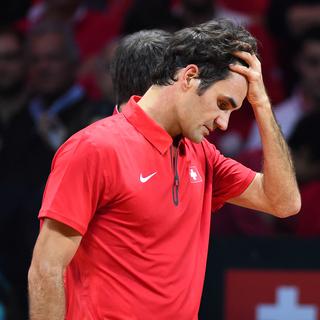 Roger Federer ne sera finalement pas aligné en double. [Virginie Bouyer]