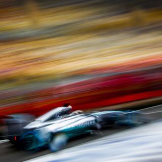 Lewis Hamilton partira en pôle position du Grand Prix de Chine avec sa Mercedes AMG. [EPA/Keystone - Diego Azubel]