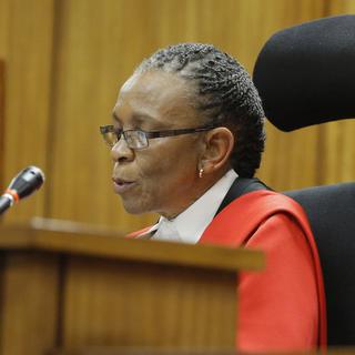 La juge Thokozile Masipa lors de la lecture de son verdict. [Kim Ludbrook/ppol]