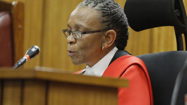 La juge Thokozile Masipa lors de la lecture de son verdict. [Kim Ludbrook/ppol]