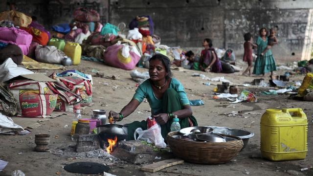 L'Inde, en plein essor économique, connaît des problèmes de pauvreté aussi criants qu'en Afrique sub-saharienne. [Channi Anand - AP Photo]