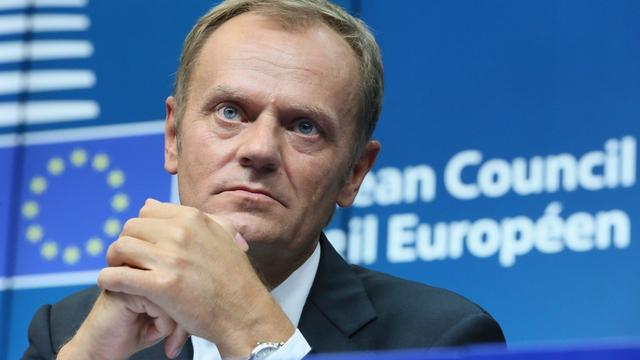 Le Premier ministre polonais Donald Tusk remplace le Belge Herman Van Rompuy, au poste de président du Conseil de l'Union européenne. [EPA/Julien Warnand]