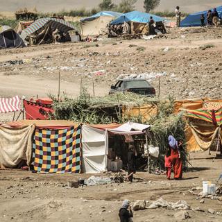 Un camp de réfugiés yazidis à Dohuk, au Kurdistan. [NurPhoto - Gail Orenstein]