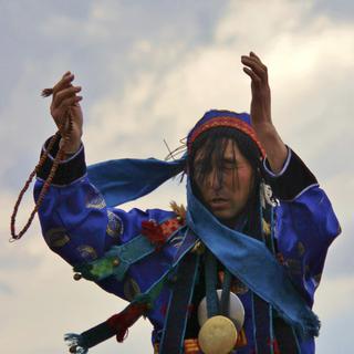 Le chant diphonique fait partie du rituel des chamans mongols. [CC BY SA]
