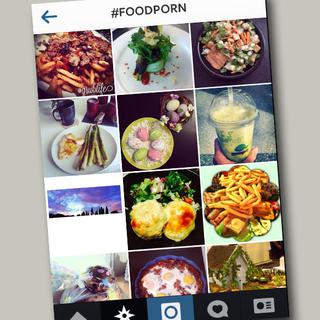 Capture d'écran du fil Instagram #Foodporn. [Instagram]