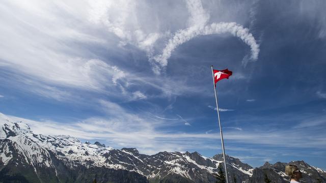 Photo prise sur les hauteurs d'Engelberg (OW) ce 6 juin 2014.