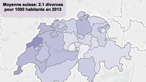 Neuchâtel est bien le canton qui compte le plus de divorces.