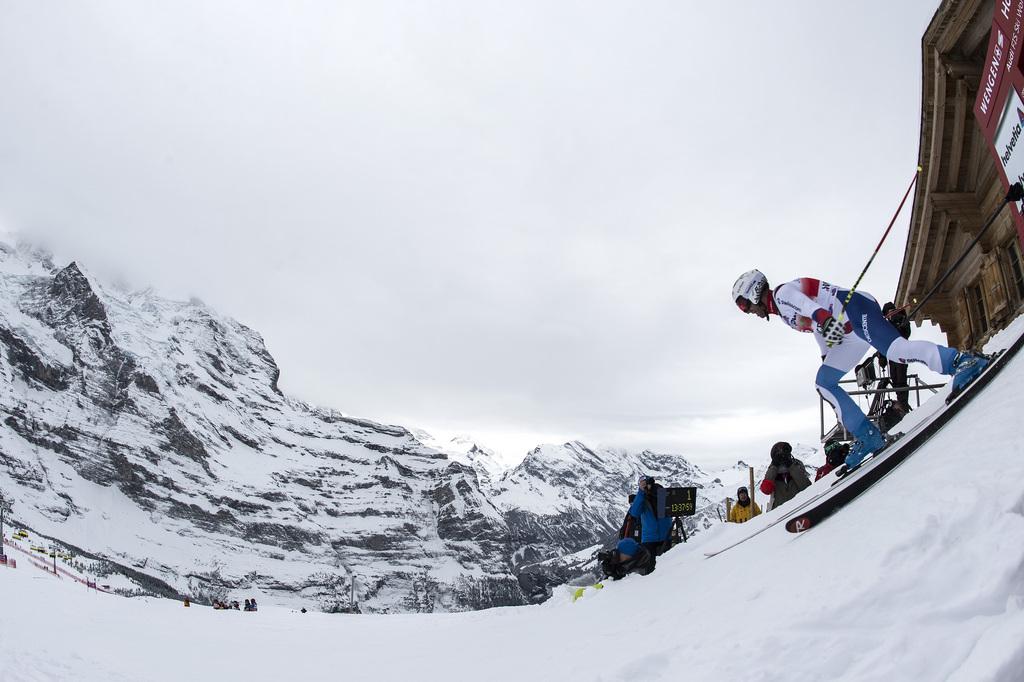 Didier Défago vaincra-t-il le Lauberhorn pour la 2e fois? [KEYSTONE - Peter Schneider]