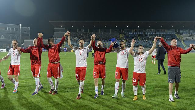 La Suisse s'est imposée 4-0 face à Saint-Marin, mardi soir. [Georgios Kefalas]