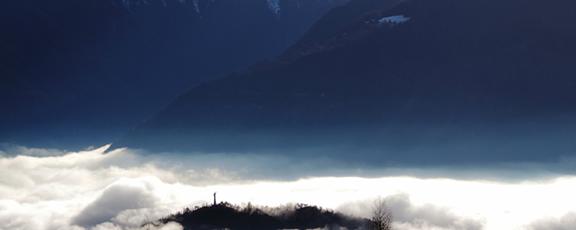 Vue depuis Anzère (VS) en direction de Montana. [Carolyn Deane]