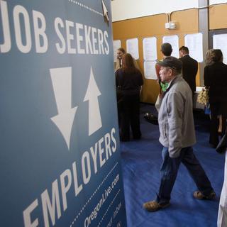 Le taux de chômage a passé sous la barre des 6% en septembre aux Etats-Unis. [AP Photo/Rick Bowmer, File]