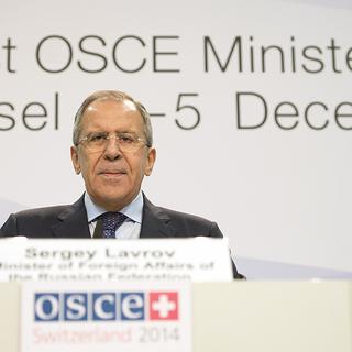 Sergeï Lavrov s'est exprimé lors du sommet de l'OSCE. [Georgios Kefalas]