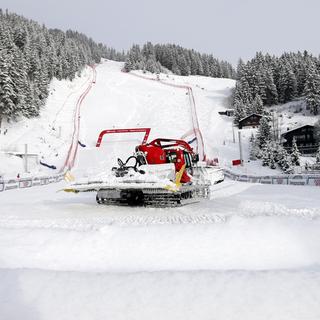 La neige perturbe le programme actuellement à Crans-Montana. [Marco Trovati]