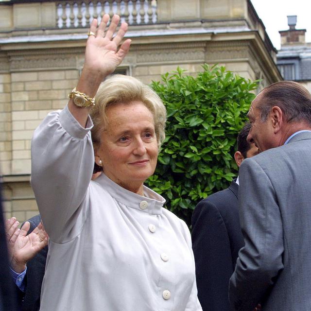 Bernadette Chirac, ici en 2001, a été la seule première dame française heureuse à l'Elysée. [Thomas Coex]