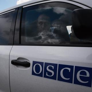 Une autre équipe de l'OSCE avait été retenue par des insurgés pro-russes en avril. [RIA Novosti/AFP - Natalia Seliverstova]