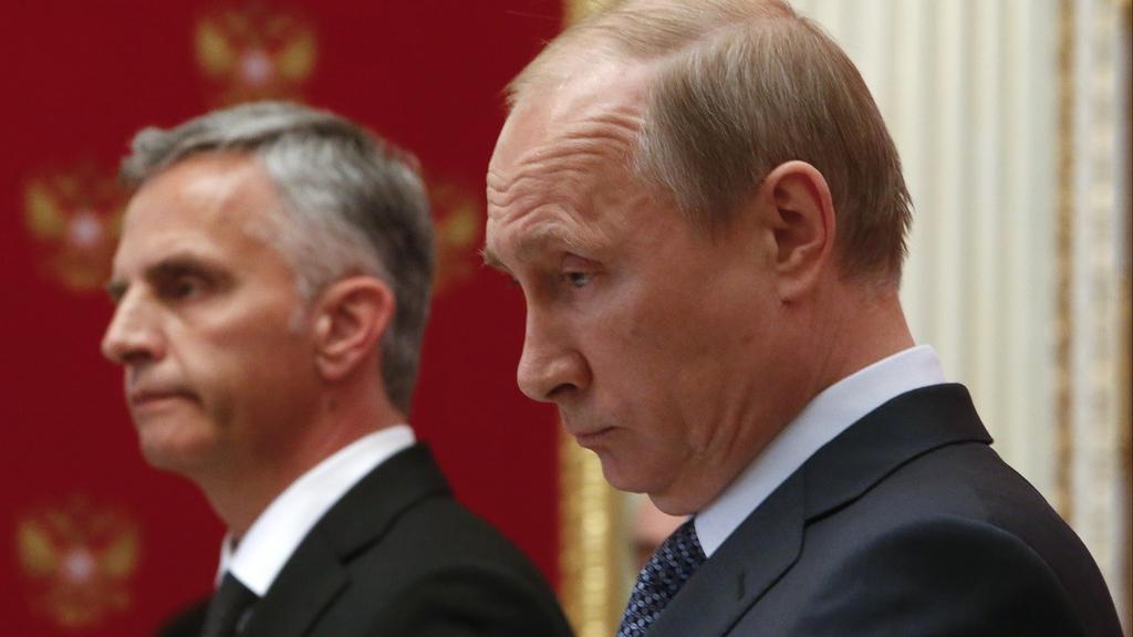 Vladimir Poutine et Didier Burkhalter le 7 mai 2014 à Moscou.