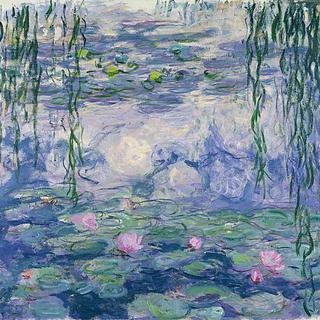Des oeuvres de Claude Monet sont exposées dans un centre commercial branché de Shanghai, dont certains tableaux des "Nymphéas".
